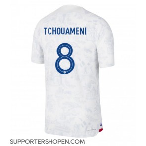 Frankrike Aurelien Tchouameni #8 Borta Matchtröja VM 2022 Kortärmad